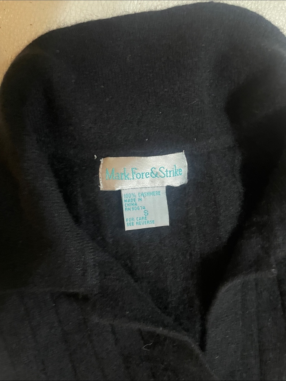 Black Cashmere Women's Sweater